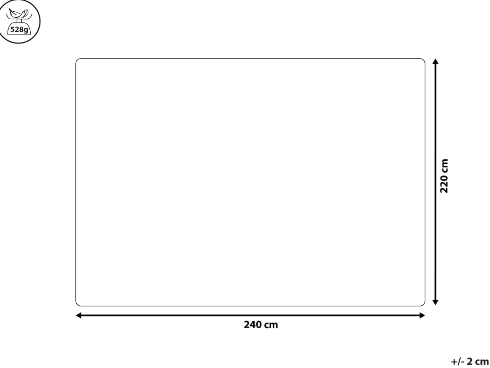 Tagesdecke Grau 220 X 240 Cm Alamut