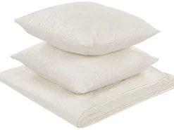 Tagesdecken Set 3-Teilig Creme 160 X 220 Cm Rudkhan