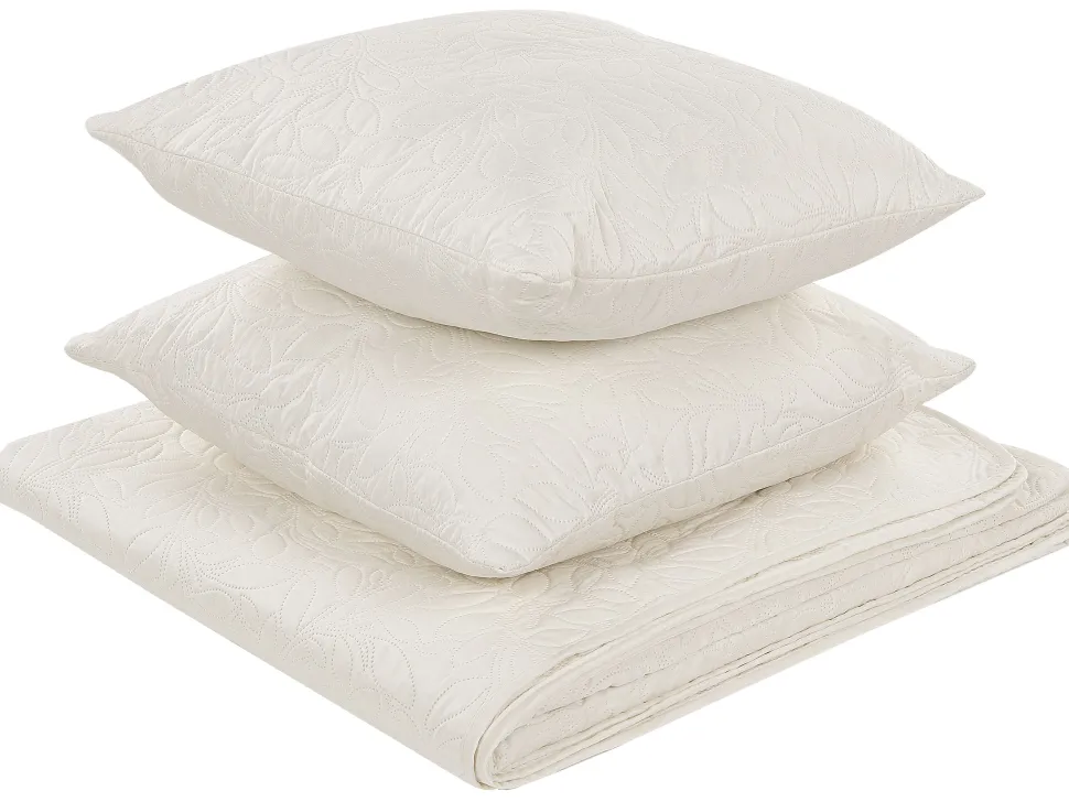 Tagesdecken Set 3-Teilig Creme 160 X 220 Cm Rudkhan