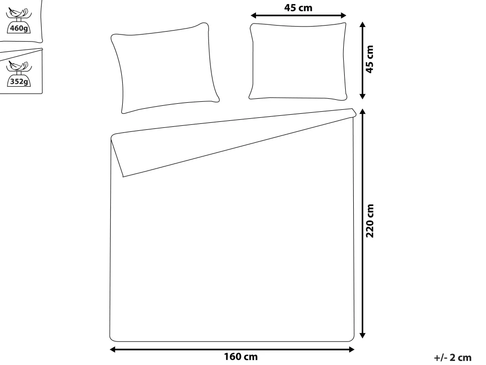 Tagesdecken Set 3-Teilig Creme 160 X 220 Cm Rudkhan
