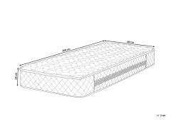 Taschenfederkernmatratze Memory Foam Mittelfest 90 X 200 Cm Abnehmbarer Bezug Glory