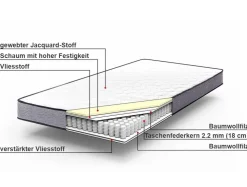 Taschenfederkernmatratze Hart 80 X 200 Cm Bliss