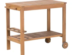 Teewagen Holz Hellbraun Rollbar Rechteckig 47 X 83 Cm Sassari