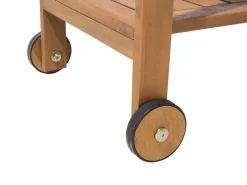 Teewagen Holz Hellbraun Rollbar Rechteckig 47 X 83 Cm Sassari