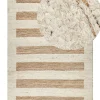 Teppich Baumwolle / Jute Beige 200 X 300 Cm Geometrisches Muster Kurzflor Ziarat