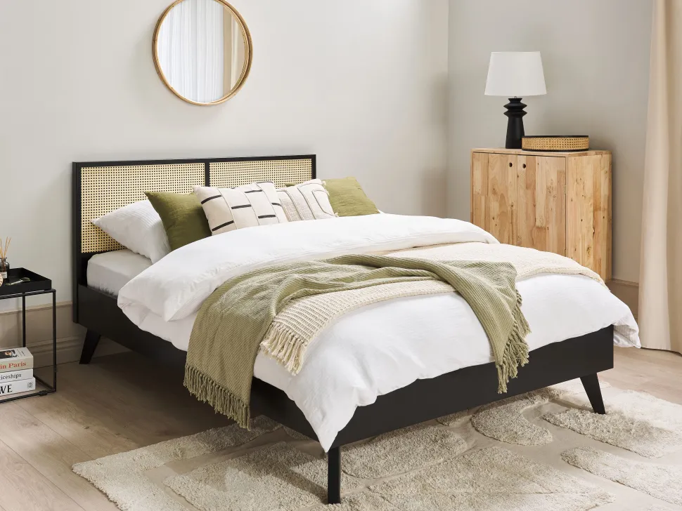 Teppich Baumwolle Beige 160 X 230 Cm Abstraktes Muster Kurzflor Diyadin