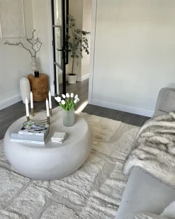 Teppich Baumwolle Beige 160 X 230 Cm Abstraktes Muster Kurzflor Diyadin