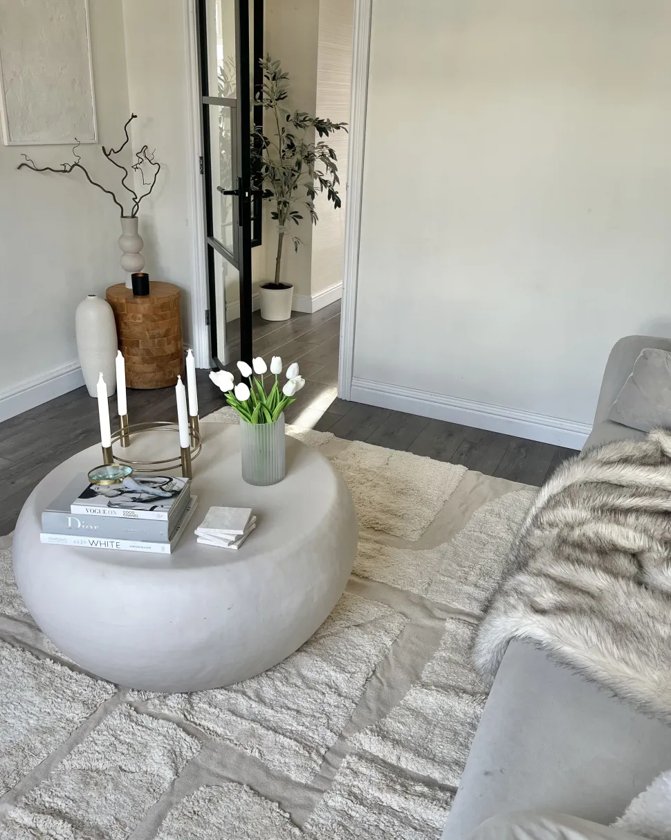 Teppich Baumwolle Beige 160 X 230 Cm Abstraktes Muster Kurzflor Diyadin