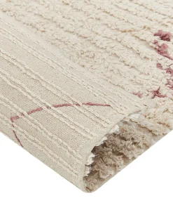 Teppich Baumwolle Beige 160 X 230 Cm Geometrisches Muster Guwahati