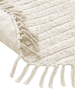 Teppich Baumwolle Beige 140 Cm Rund Halfeti