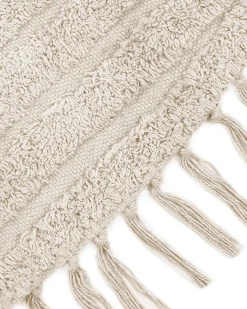 Teppich Baumwolle Beige 140 Cm Rund Halfeti