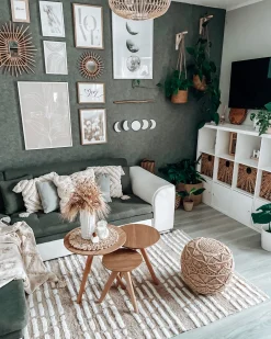 Teppich Baumwolle Beige 120 X 180 Cm Kurzflor Ahirli