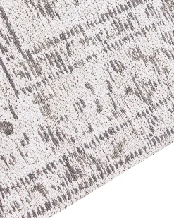 Teppich Baumwolle Beige 80 X 300 Cm Orientalisches Muster Sellik