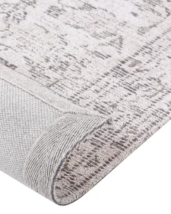 Teppich Baumwolle Beige 80 X 300 Cm Orientalisches Muster Sellik