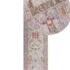 Teppich Baumwolle Beige Orientalisches Muster 80 X 300 Cm Yanoba