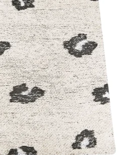 Teppich Baumwolle Hellbeige Tiermotiv 160 X 230 Cm Afis