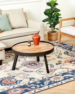Teppich Baumwolle Mehrfarbig 160 X 230 Cm Orientalisches Muster Kurzflor Kabta