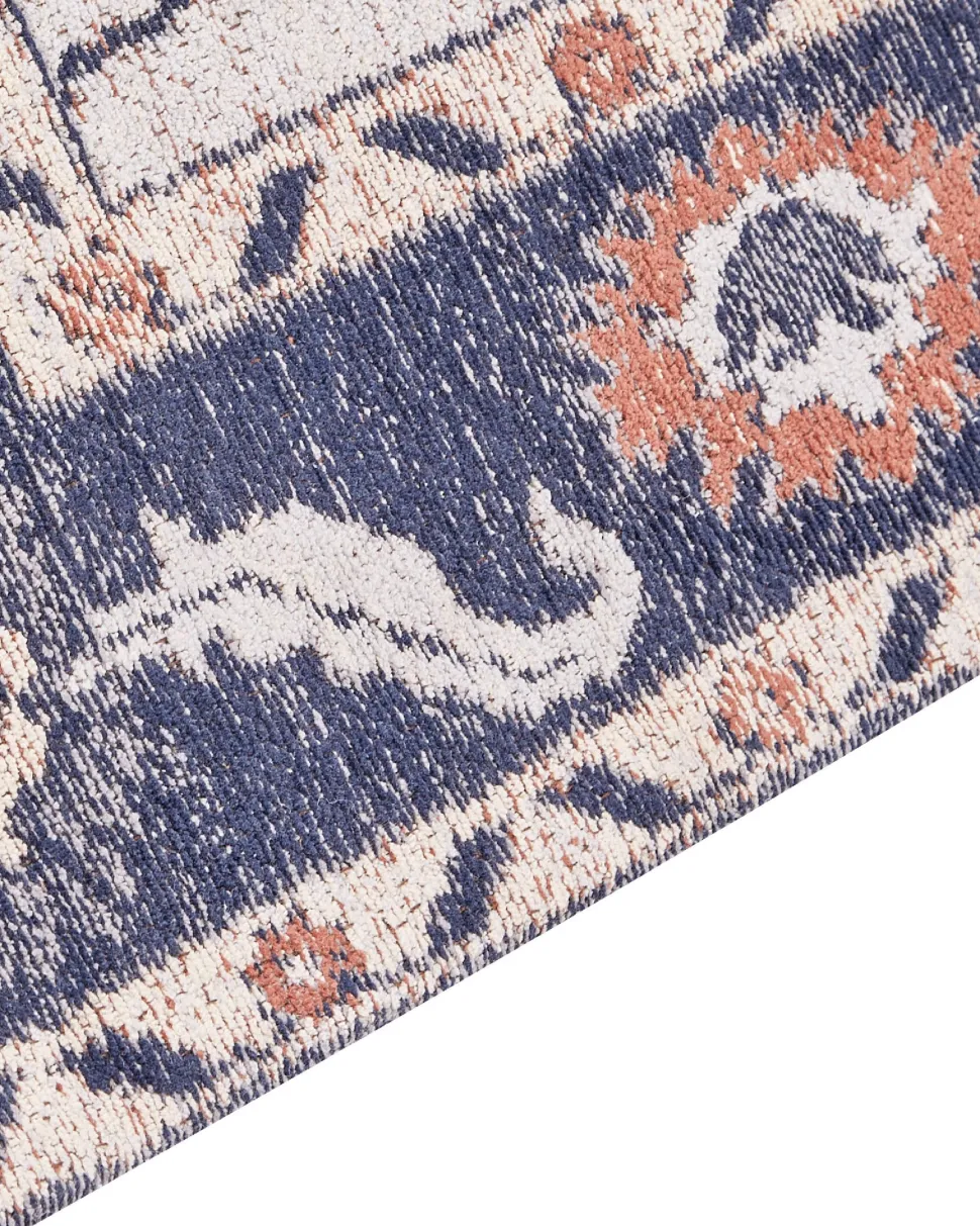 Teppich Baumwolle Mehrfarbig 160 X 230 Cm Orientalisches Muster Kurzflor Kabta
