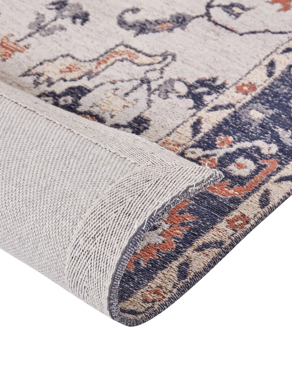 Teppich Baumwolle Mehrfarbig 160 X 230 Cm Orientalisches Muster Kurzflor Kabta