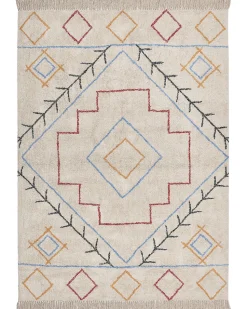 Teppich Baumwolle Mehrfarbig 160 X 230 Cm Geometrisches Muster Kurzflor Kuskan