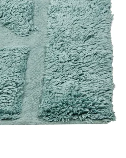 Teppich Baumwolle Mintgrun 160 X 230 Cm Geometrisches Muster Kurzflor Sirnak