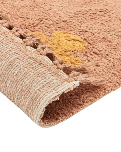 Teppich Baumwolle Orange 160 X 230 Cm Geometrisches Muster Igdir