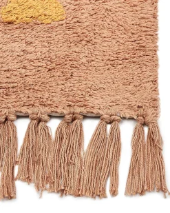Teppich Baumwolle Orange 160 X 230 Cm Geometrisches Muster Igdir