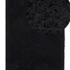 Teppich Baumwolle Schwarz 140 X 200 Cm Fransen Shaggy Bitlis