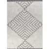 Teppich Baumwolle Weis / Schwarz 140 X 200 Cm Geometrisches Muster Kurzflor Eray