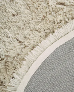 Teppich Beige 140 Cm Shaggy Cide