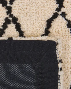 Teppich Beige / Schwarz 80 X 150 Cm Midyat