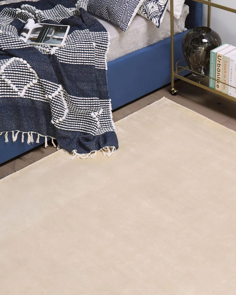 Teppich Beige 160 X 230 Cm Kurzflor Gesi Ii
