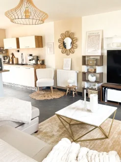 Teppich Beige 160 X 230 Cm Kurzflor Gesi Ii