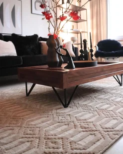 Teppich Beige 160 X 230 Cm Kurzflor Adatepe