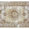 Teppich Beige 140 X 200 Cm Kurzflor Almus