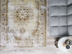 Teppich Beige 140 X 200 Cm Kurzflor Almus