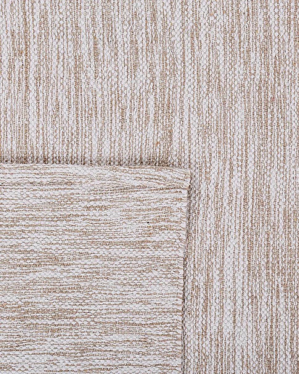 Teppich Beige 80 X 150 Cm Kurzflor Derince