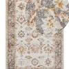 Teppich Beige 200 X 300 Cm Orientalisches Muster Kurzflor Nurnus