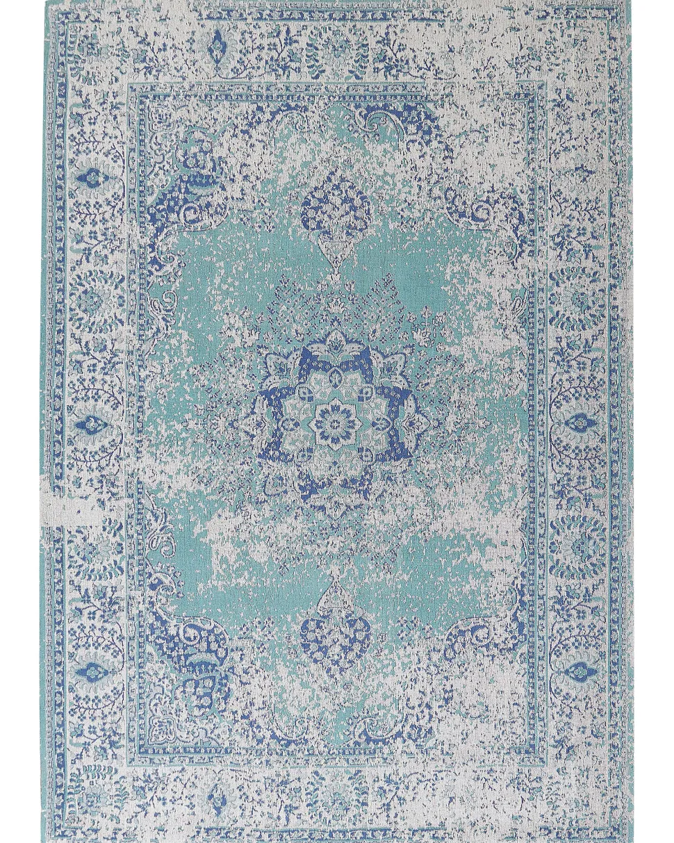Teppich Blau 160 X 230 Cm Kurzflor Almus