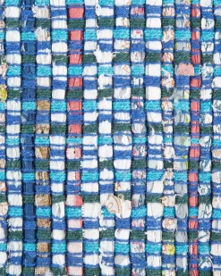 Teppich Blau 140 X 200 Cm Kurzflor Besni