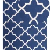 Teppich Blau 160 X 230 Cm Marokkanisches Muster Kurzflor Silvan