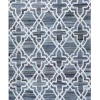 Teppich Blau 140 X 200 Cm Marokkanisches Muster Kurzflor Adiyaman