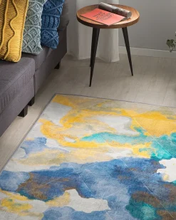 Teppich Bunt 160 X 230 Cm Kurzflor Ceyhan