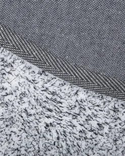 Teppich Grau Meliert 140 Cm Shaggy Demre