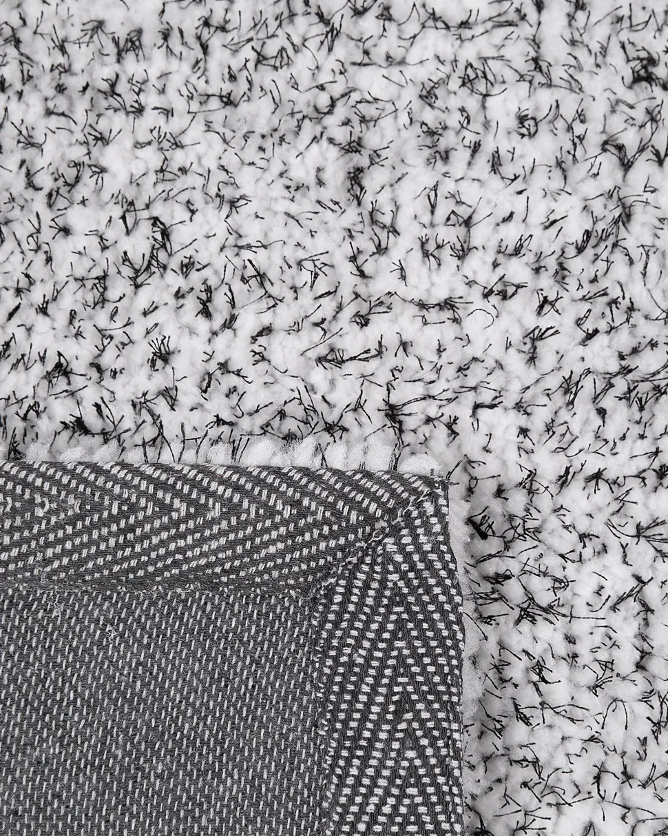 Teppich Grau Meliert 200 X 300 Cm Shaggy Demre