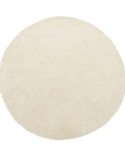 Teppich Hellbeige 140 Cm Shaggy Demre