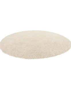 Teppich Hellbeige 140 Cm Shaggy Demre