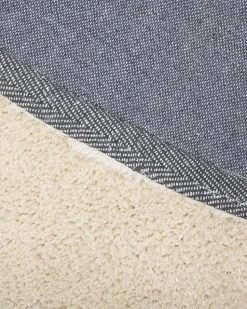 Teppich Hellbeige 140 Cm Shaggy Demre