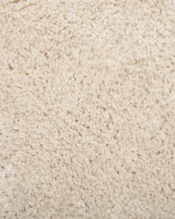 Teppich Hellbeige 140 Cm Shaggy Demre