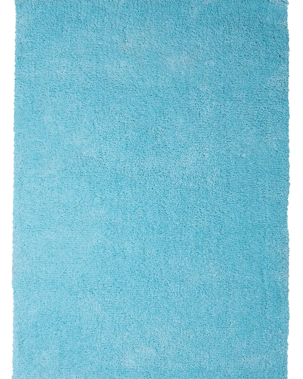 Teppich Hellblau 140 X 200 Cm Shaggy Demre